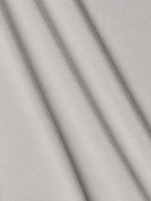 Close-up of light gray lightweight jersey fabric with a subtle diagonal weave pattern and soft folds, highlighting the smooth texture—ideal for the Celia Scoopneck Tank.