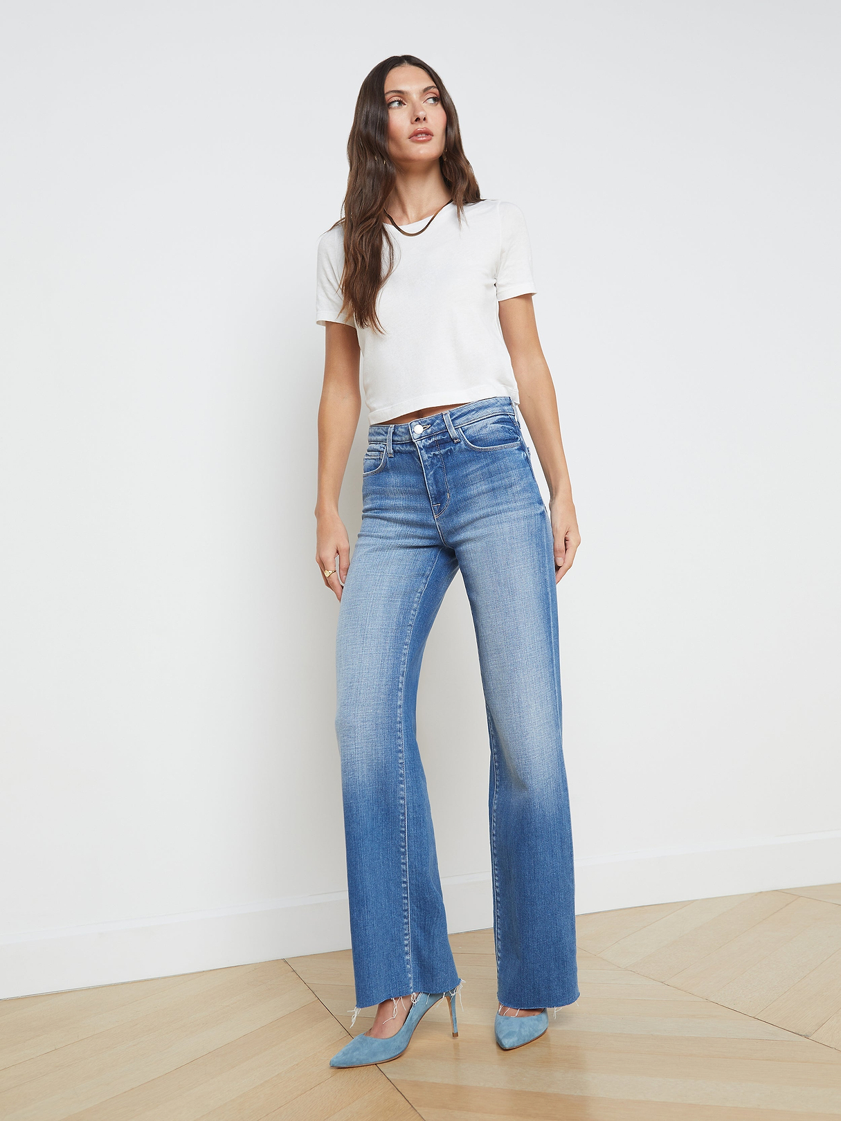 DIANTE ACCENT LOGO CROPPED TEE ホワイト Women's Active-T Crop | White | On United States