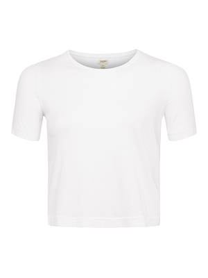 Donna Cotton Cropped Tee tee shirt L'AGENCE