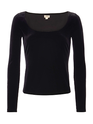 Jelena Velvet Top top L'AGENCE Sale