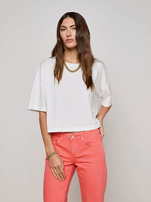 Daria Oversized Cropped Tee tee shirt L'AGENCE