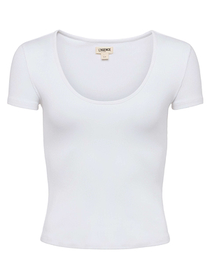 Brynlee Scoopneck Tee tee shirt L'AGENCE