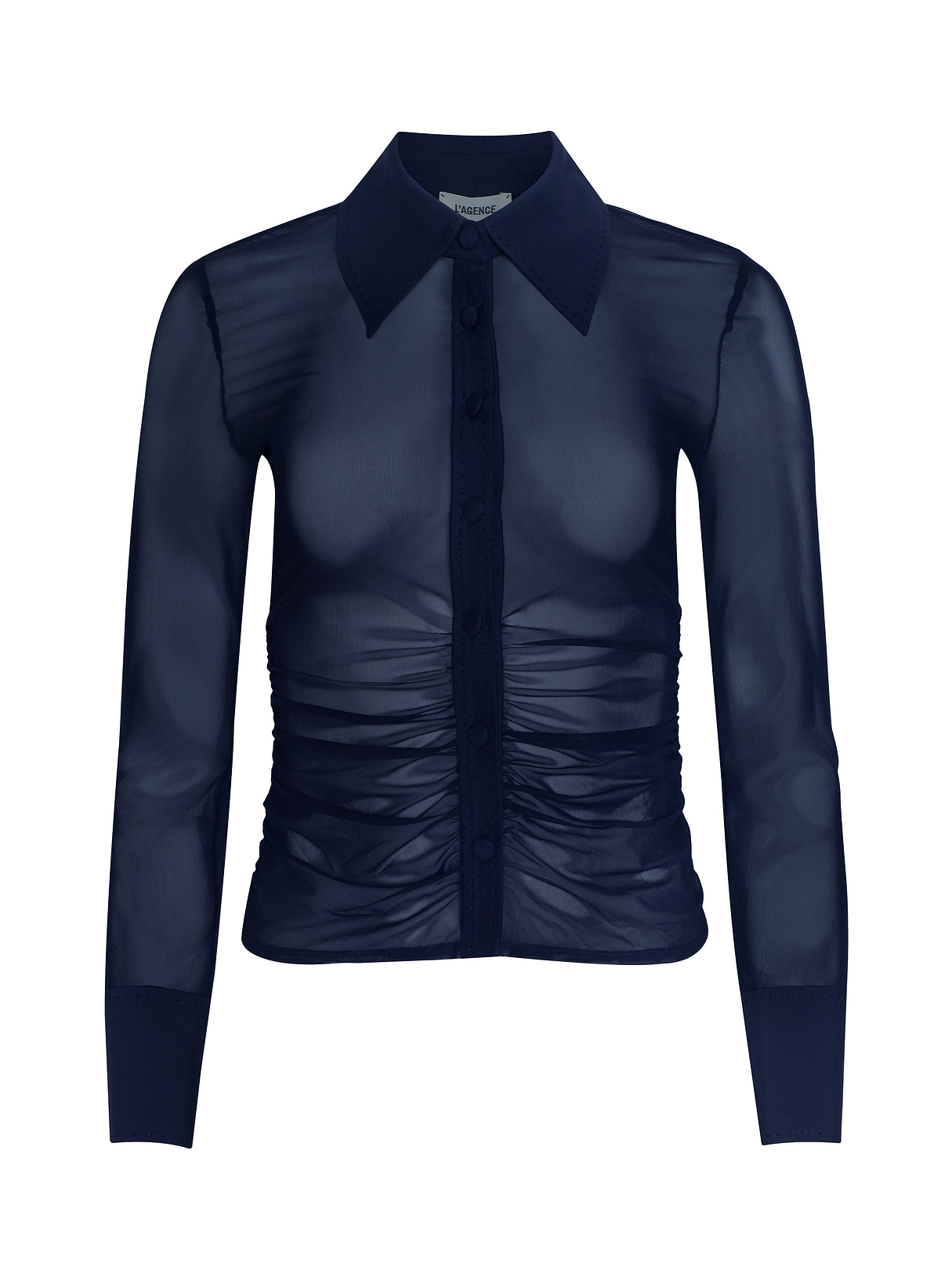 【L'Appartement】Sheer Blouse ネイビー L'Appartement / アパルトモン | 2024SS | Sheer Blouse / シアー