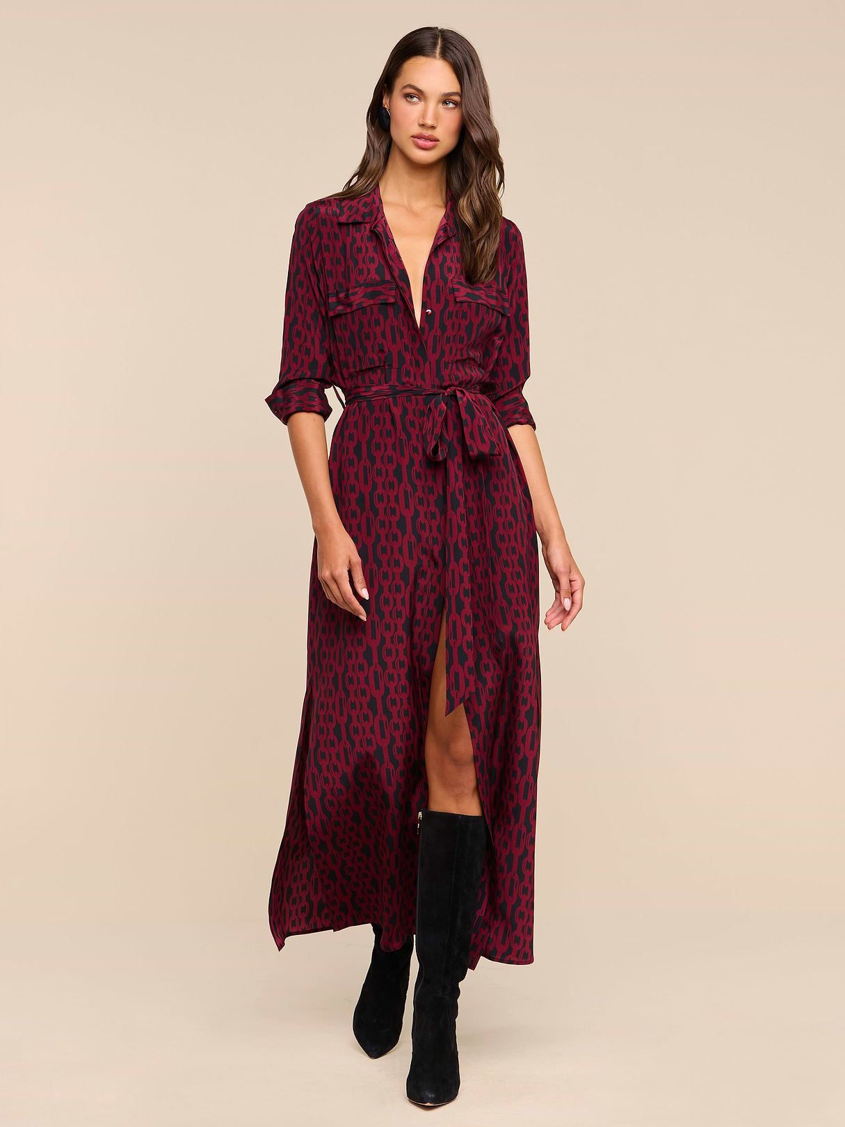 Cameron Silk Shirt Dress