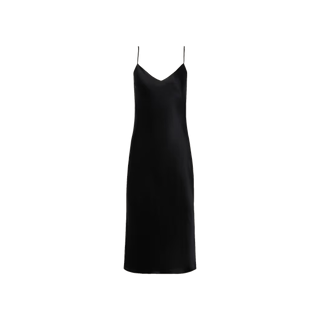 black slip dress near me Jodie Silk in sweetheart neckline Black Cotton Puff Sleeve BFCM Eligible Shoe Size:11M