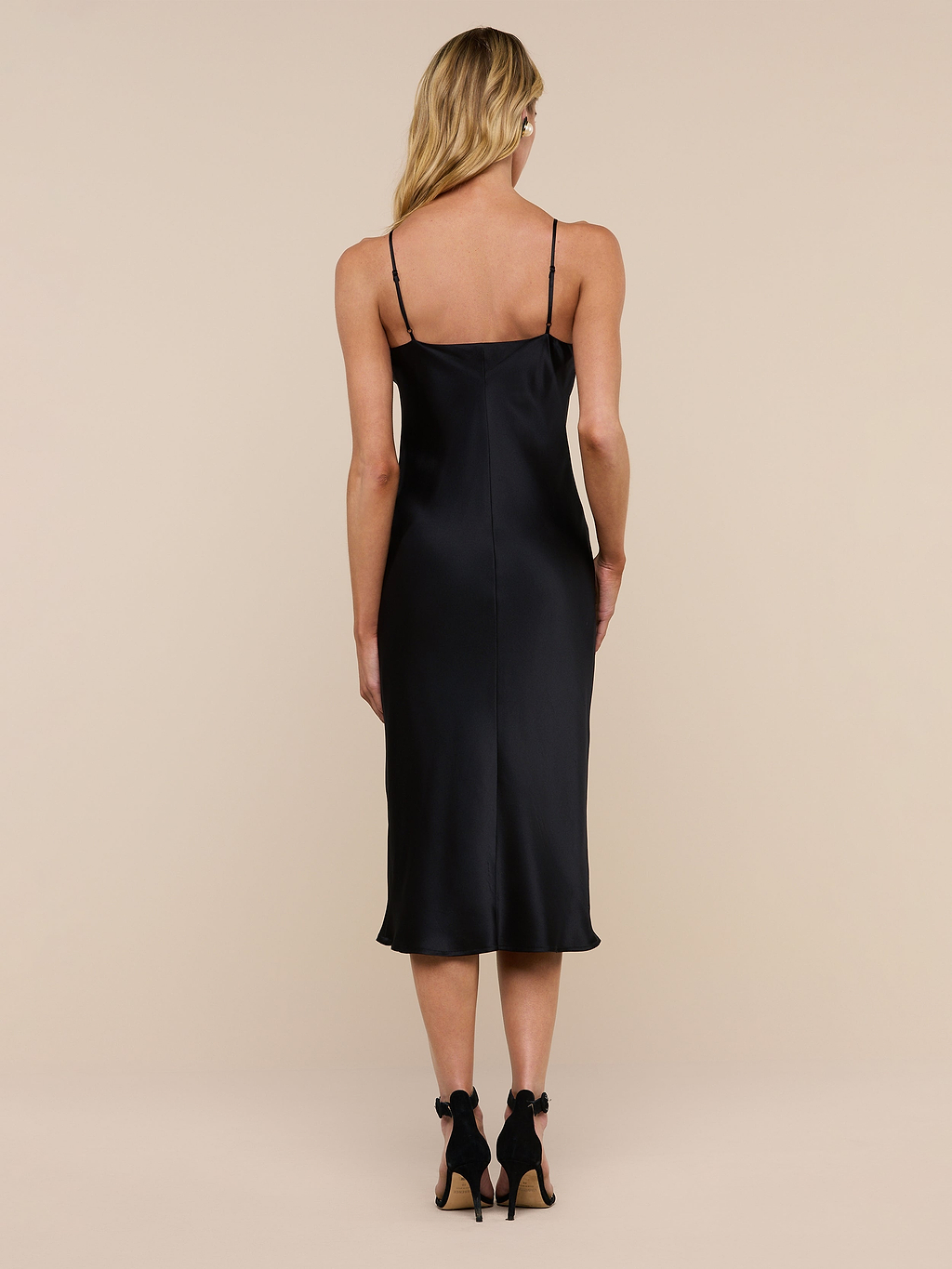 spaghetti strap black dress L'AGENCE Women's Jodie Silk Slip - Short Everything for BIRTHDAY dresses img_green Ideal for formal dinners Color:Cornflower Blue