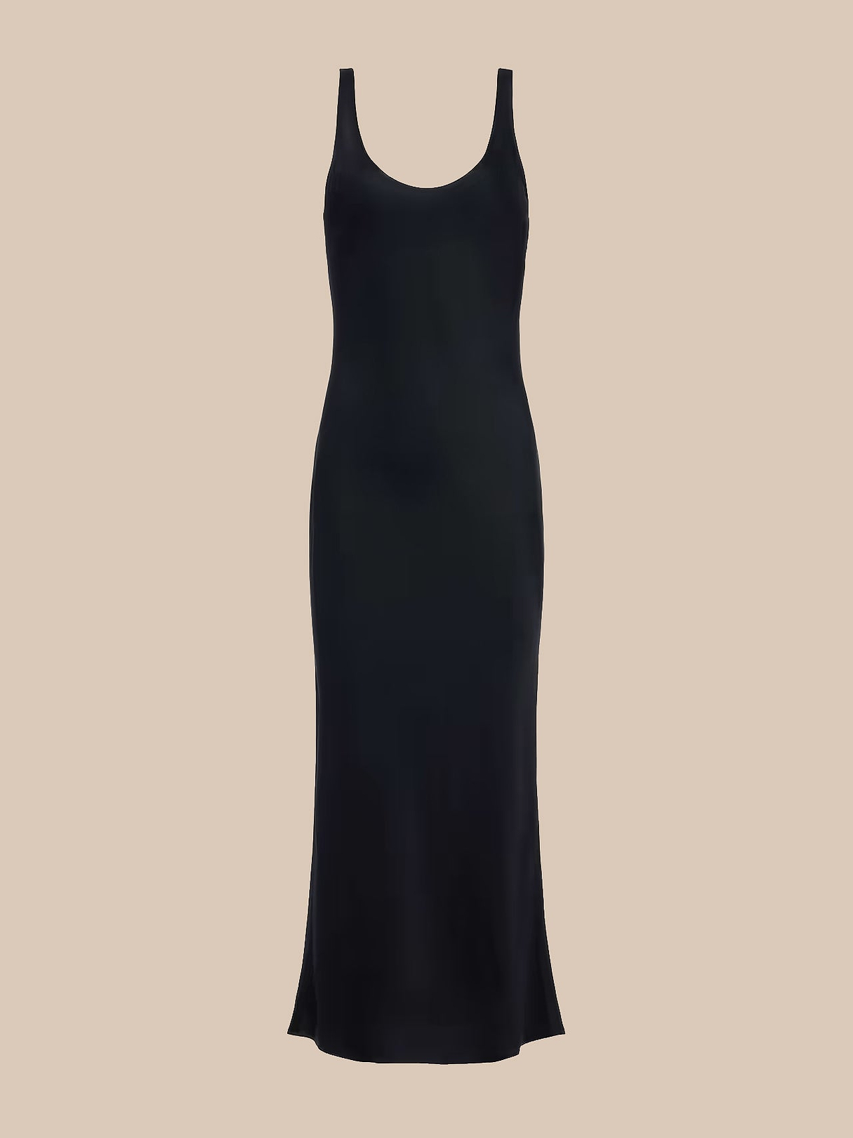 Akiya Satin Maxi Dress in Black | L'AGENCE