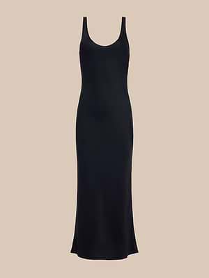 Akiya Satin Maxi Dress in Black | L'AGENCE Akiya Satin Maxi Dress in Black | L'AGENCE