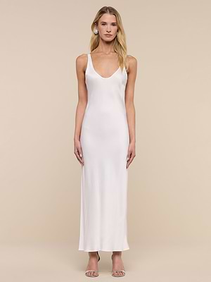 L'AGENCE Akiya Tank Dress - White L'AGENCE Akiya Tank Dress - White