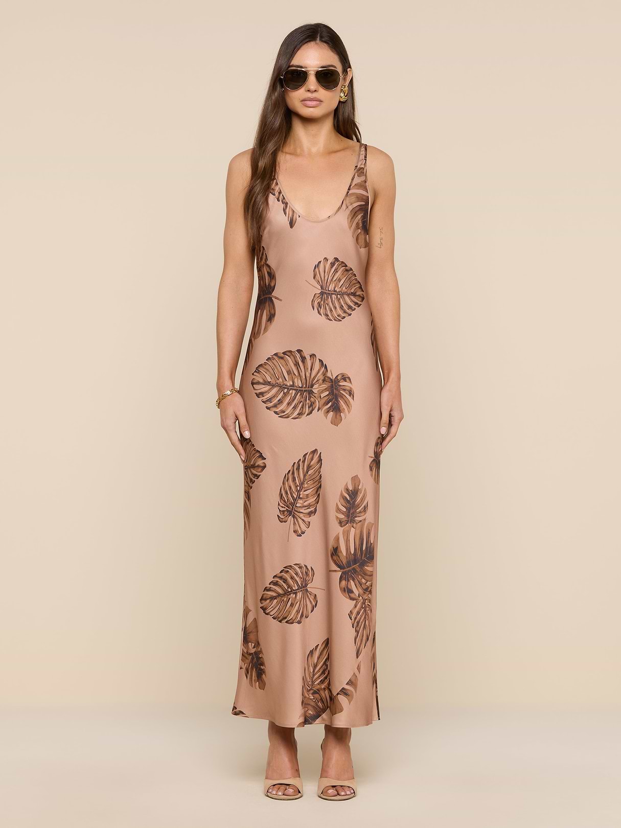 Akiya Satin Maxi Dress