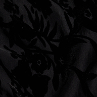 Kenna Velvet Gown in black burnout velvet with a tonal floral pattern.