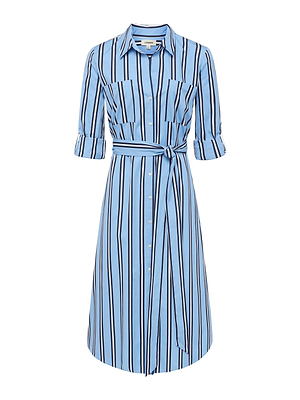Jubilee Midi Shirt Dress dress L'AGENCE