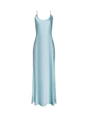 L'AGENCE Charmaine Silk Gown In Pale Blue L'AGENCE Charmaine Silk Gown In Pale Blue