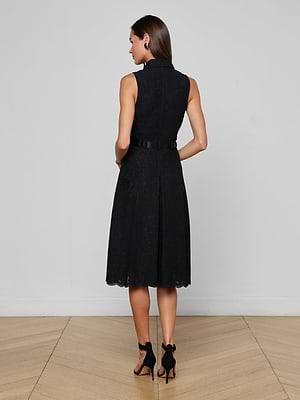 L'AGENCE Women's Kylo Belted Shirtdress - Black - Size 4 L'AGENCE Women's Kylo Belted Shirtdress - Black - Size 4