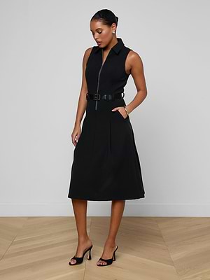 L'agence Kylo Shirt Dress In Black L'agence Kylo Shirt Dress In Black