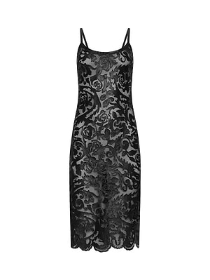 L'AGENCE Women's Kazuko Laser Cut Midi Dress - Black - Size 16 L'AGENCE Women's Kazuko Laser Cut Midi Dress - Black - Size 16