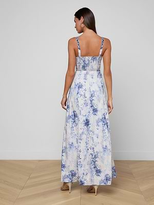 L'Agence Women's Sutton Maxi Dress - Blue - Gowns L'Agence Women's Sutton Maxi Dress - Blue - Gowns