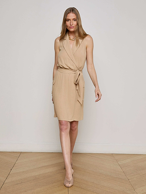 Cosima Linen-Blend Dress coming soon L'AGENCE