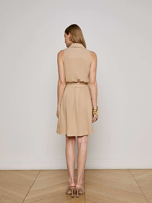 Cosima Linen-Blend Dress coming soon L'AGENCE