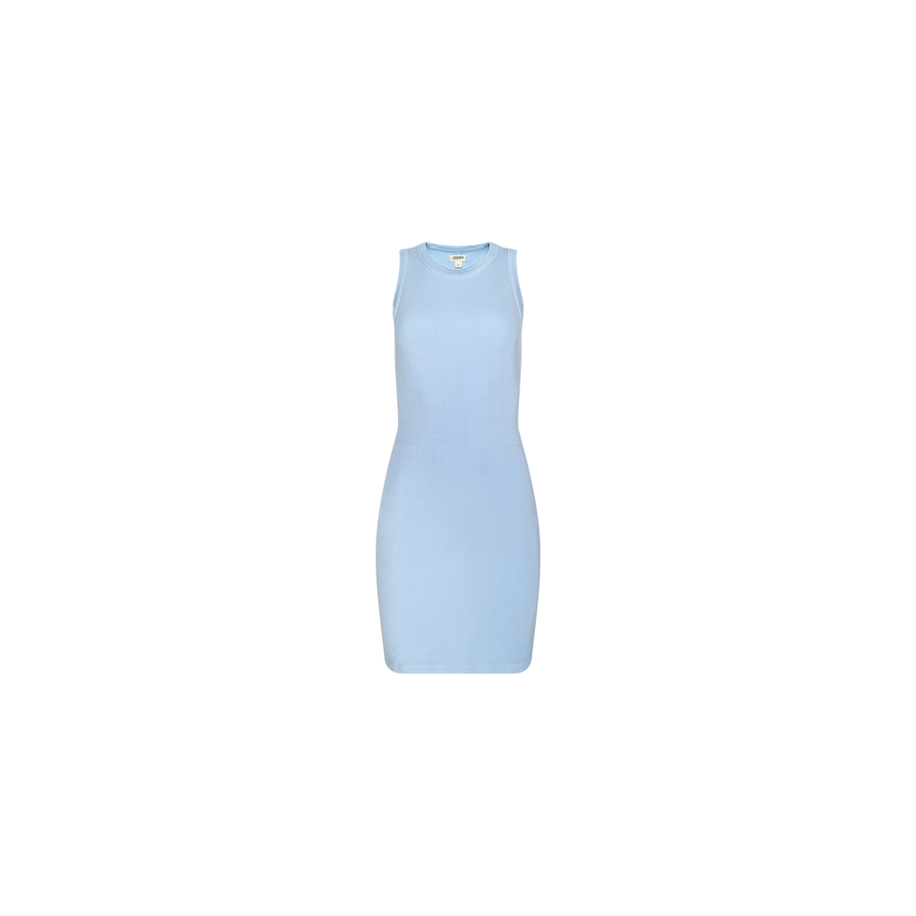 Ellis Tank Dress in Pale Mist Blue