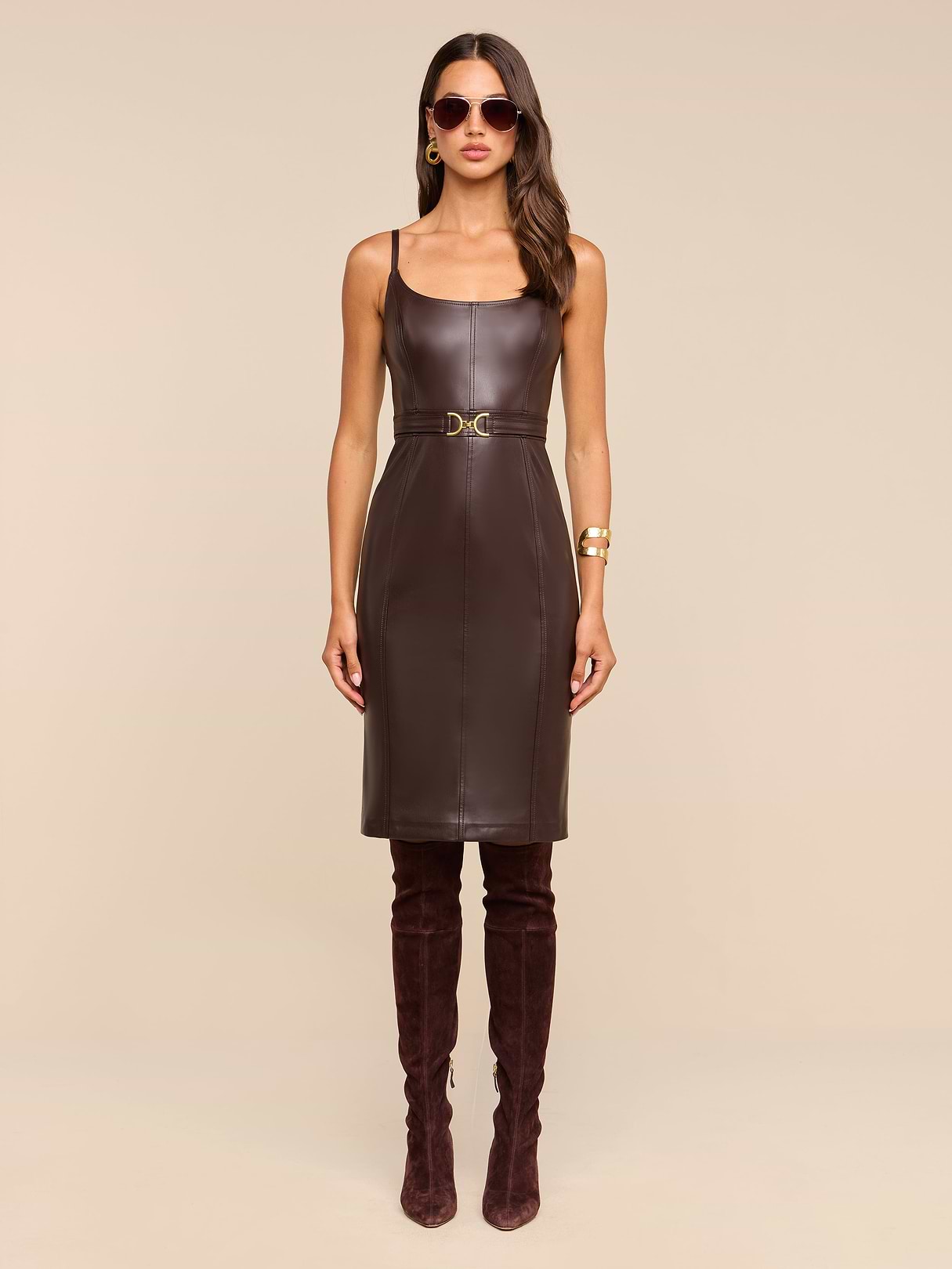 Halia Vegan Leather Dress