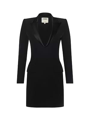 Esti Mini Dress in Black | L'AGENCE Esti Mini Dress in Black | L'AGENCE
