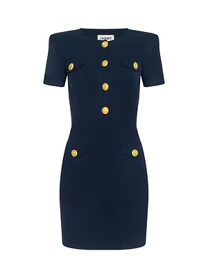 L'agence Women's Cori Mini Dress - Blue - Mini Dresses L'agence Women's Cori Mini Dress - Blue - Mini Dresses