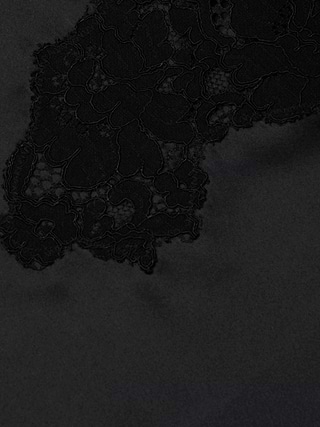 l'agence black lace dress L'agence Fenna Silk Lace Dress In Black