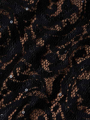 Lindsay Sequined Lace Dress in Black | L'AGENCE Lindsay Sequined Lace Dress in Black | L'AGENCE