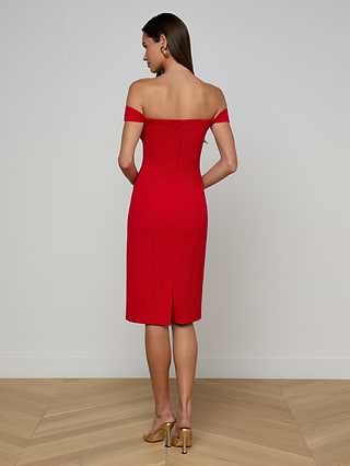 Vivie Dress in Lipstick Red