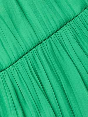 L'AGENCE Lua Tiered Maxi Dress In Island Green L'AGENCE Lua Tiered Maxi Dress In Island Green