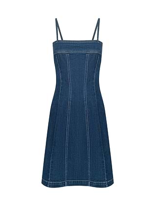 lado bokuchava denim dress PIERCED DENIM DRESS