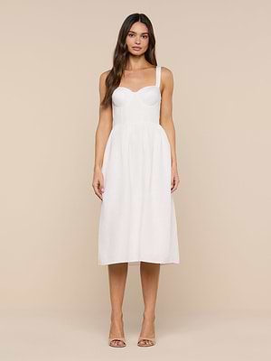 Tiani Bustier Dress in Ivory | L'AGENCE Tiani Bustier Dress in Ivory | L'AGENCE