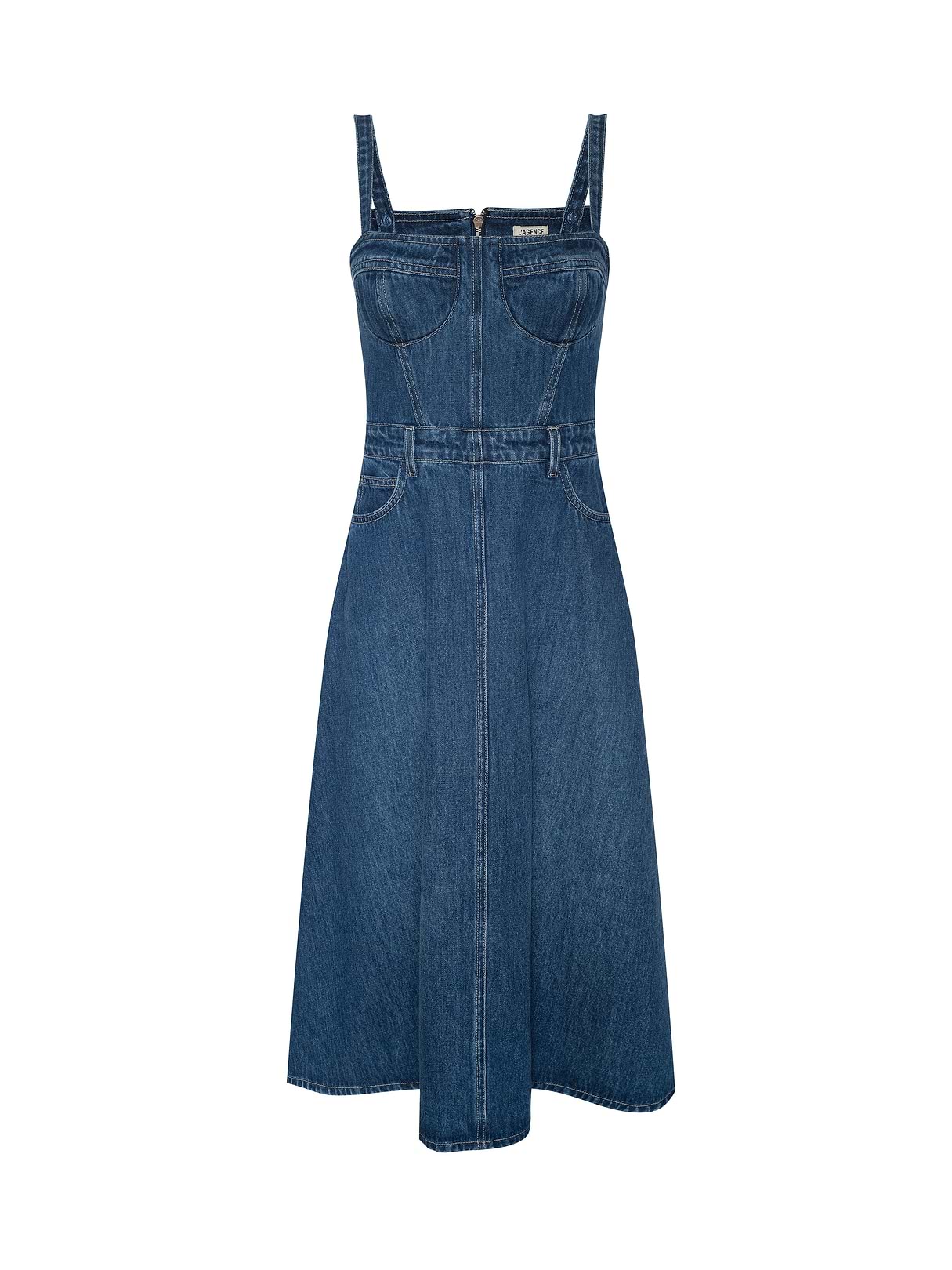 Jovie Bustier Dress in Dawkins | L'AGENCE