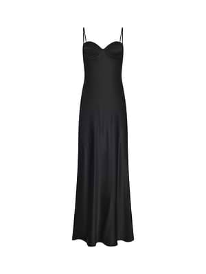 L'AGENCE Sayla Silk Gown In Black L'AGENCE Sayla Silk Gown In Black