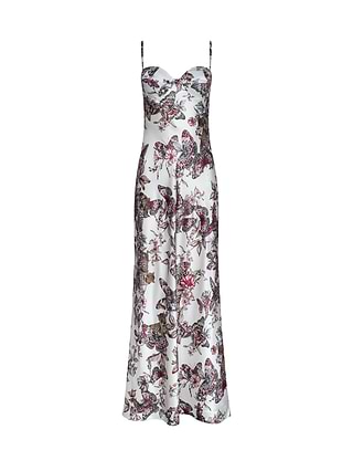 l'agence sayla silk maxi dress L'AGENCE Sayla Silk Maxi Dress