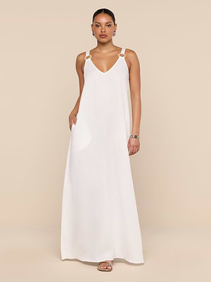 Didi Maxi Dress in White | L'AGENCE Didi Maxi Dress in White | L'AGENCE