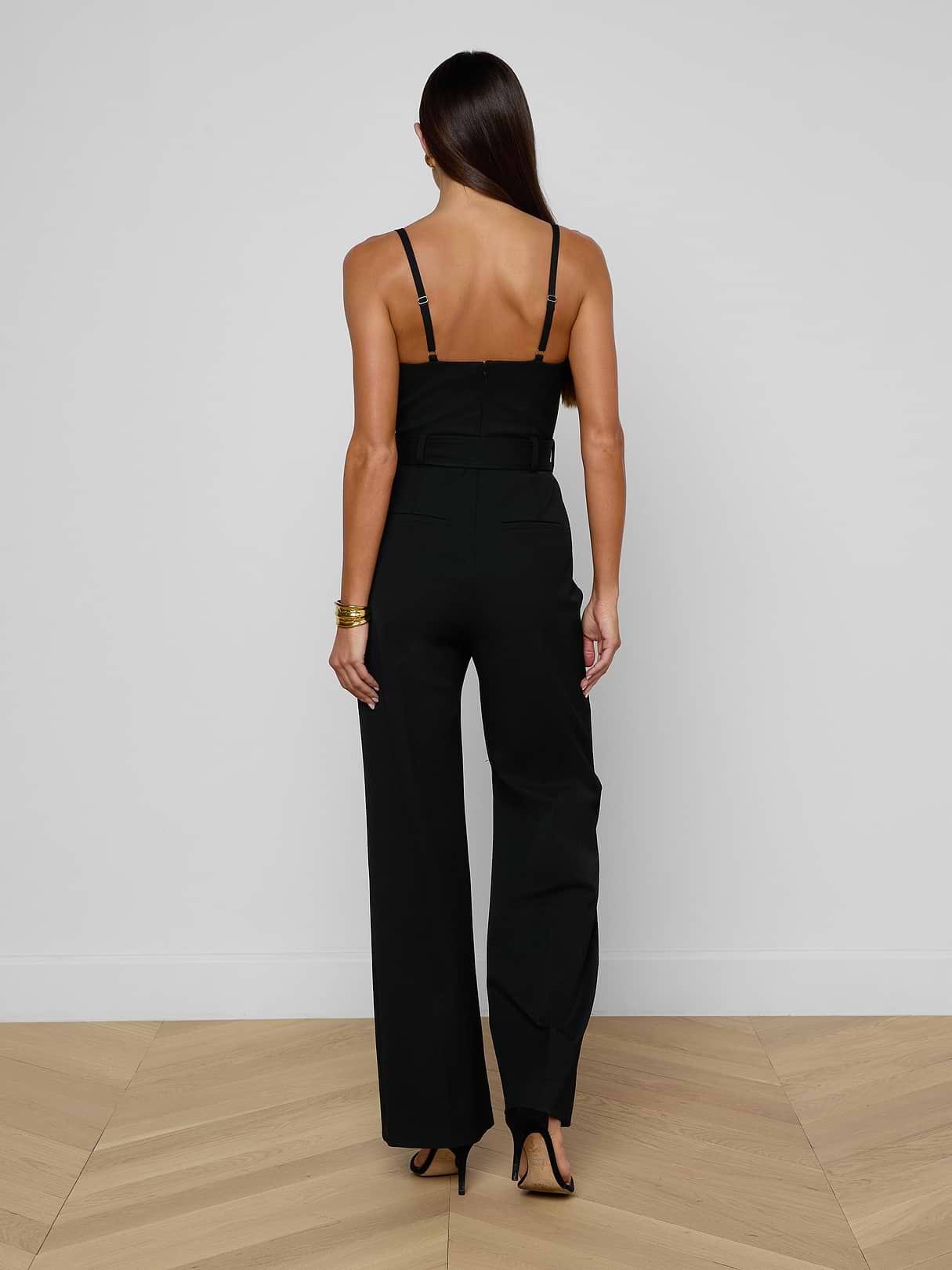 Jessa Bustier Jumpsuit in Black | L'AGENCE Jessa Bustier Jumpsuit in Black | L'AGENCE
