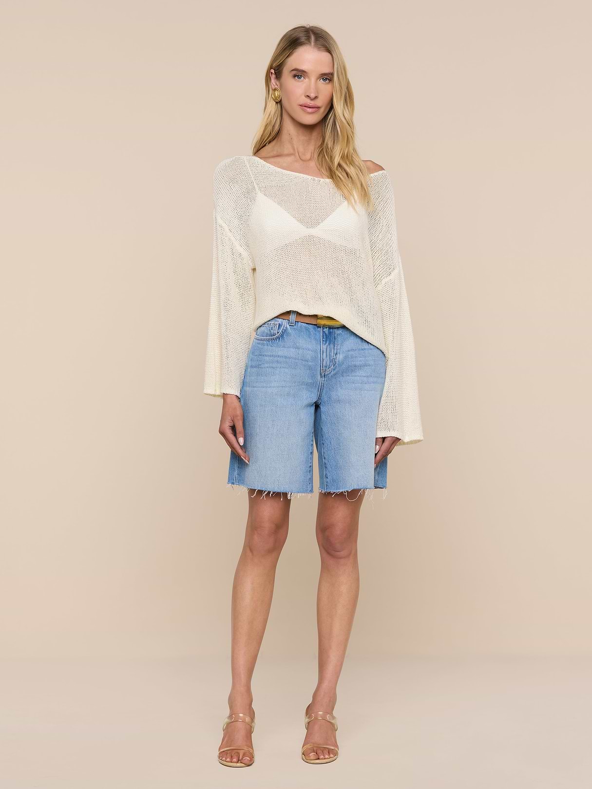 Ethan Knit Pullover in Vanilla | L'AGENCE