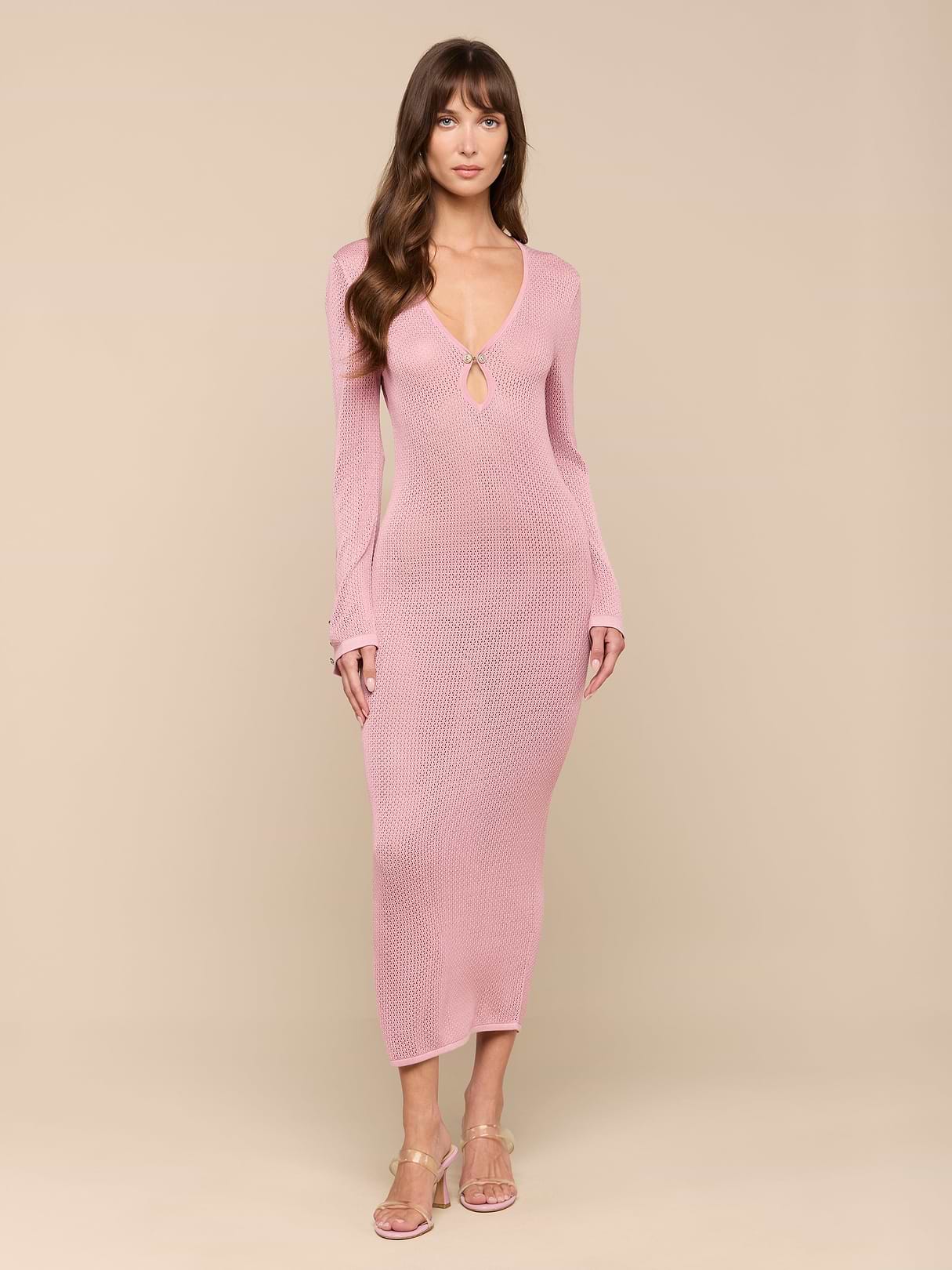 Sydney Knit Dress in Lilas | L'AGENCE