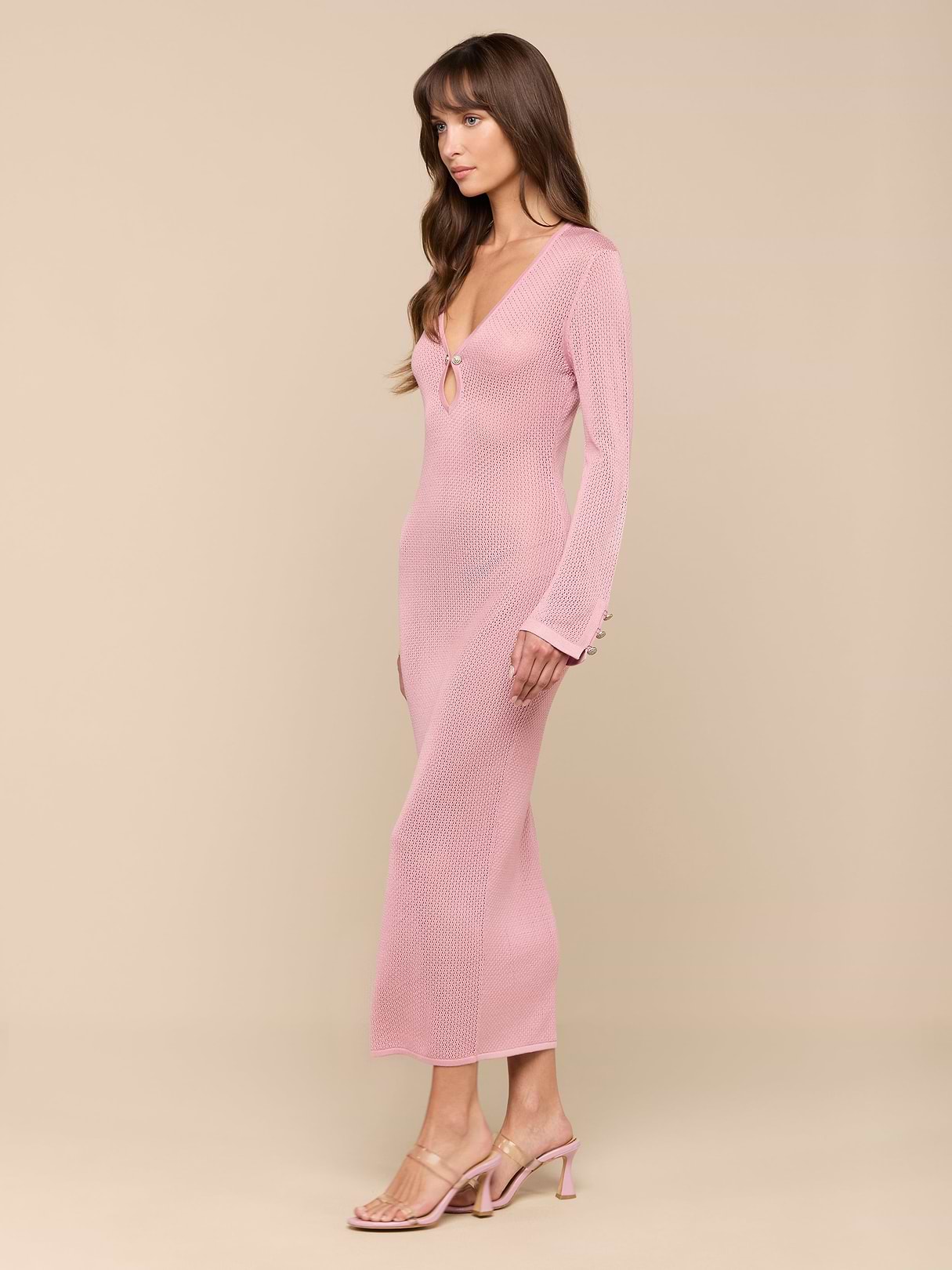 Sydney Knit Dress in Lilas | L'AGENCE