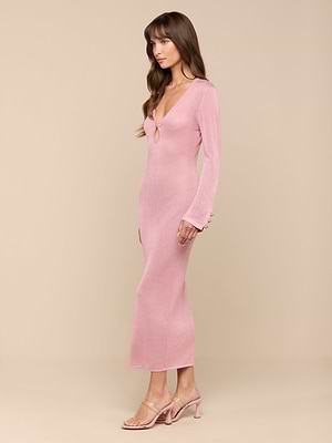 L'AGENCE Sydney Knit Dress In Lilas L'AGENCE Sydney Knit Dress In Lilas