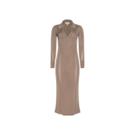Delma Knit Maxi Dress in Almond | L'AGENCE