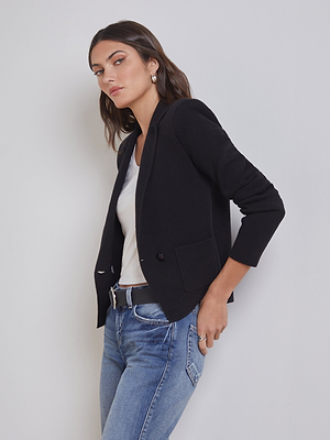 Sofia Knit Blazer blazer L'AGENCE   