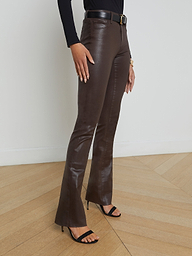 Ruth Coated Straight-Leg Jean jean L'AGENCE Sale