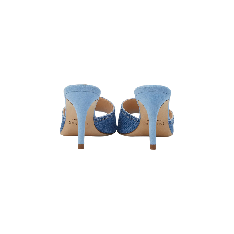 Lolita Denim Open-Toe Mule
