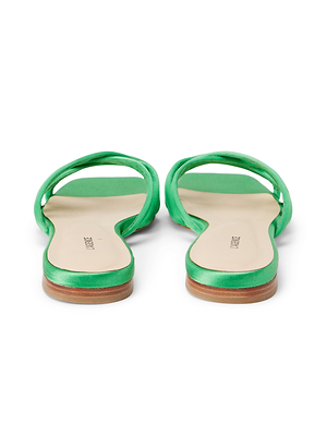 Abelle Satin Flat Sandal shoes L'AGENCE Sale