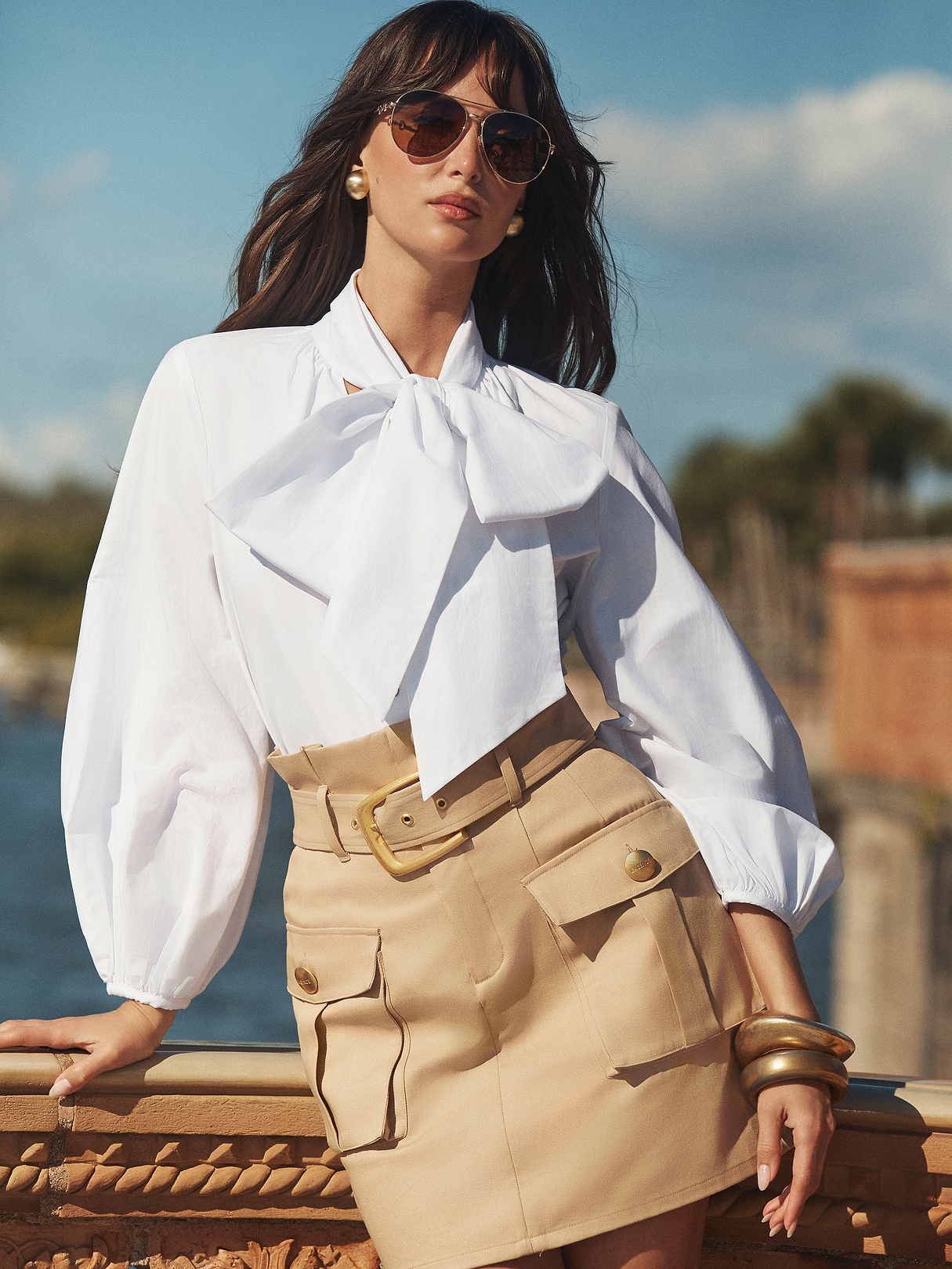 lawgy 【volume blouse】 volume waist tuck blouse（シャツ/ブラウス）｜lawgy（ラウジー）の