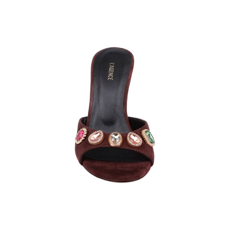 Avery Suede Open-Toe Mule