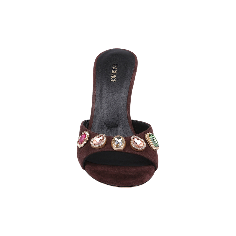 Avery Suede Open-Toe Mule